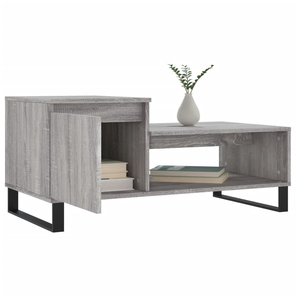 vidaXL Τραπεζάκι Σαλονιού Γκρι Sonoma 100x50x45 εκ. Επεξεργασμένο Ξύλο