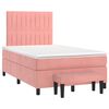 vidaXL &Kappa;&rho;&epsilon;&beta;ά&tau;&iota; Boxspring &mu;&epsilon; &Sigma;&tau;&rho;ώ&mu;&alpha; &Rho;&omicron;&zeta; 120x200 &epsilon;&kappa;. &Beta;&epsilon;&lambda;&omicron;ύ&delta;&iota;&nu;&omicron;