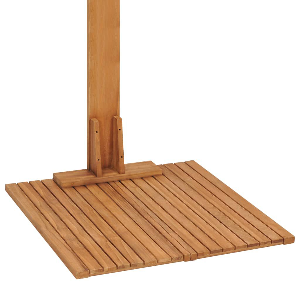 vidaXL Ντουζιέρα Κήπου 75 x 75 x 210 εκ. Μασίφ Ξύλο Teak