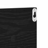 vidaXL Ράφια Τοίχου με ράφι 4 pcs Μαύρη Οξυά 80 x 11,5 x 18 εκ