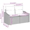 vidaXL Σετ Καναπέ Κήπου με αποθήκευση 8 pcs Γκρι Πολυ ράταν