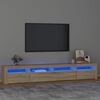 vidaXL Έ&pi;&iota;&pi;&lambda;&omicron; &Tau;&eta;&lambda;&epsilon;ό&rho;&alpha;&sigma;&eta;&sigmaf; &mu;&epsilon; LED Sonoma &Delta;&rho;&upsilon;&sigmaf; 240 x 35 x 40 &epsilon;&kappa;.