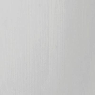 vidaXL Ντουλάπι Κυλιόμενο με Συρτάρια MOSS Λευκό από Μασίφ Ξύλο Πεύκου