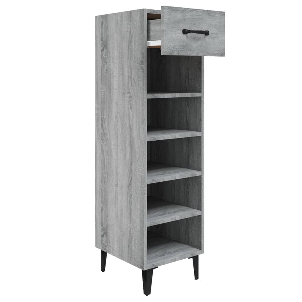 vidaXL Παπουτσοθήκη Γκρι Sonoma 30x35x105 εκ. από Επεξεργασμένο Ξύλο