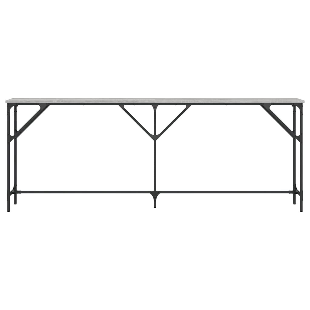 vidaXL Τραπέζι Κονσόλα Γκρι Sonoma 200x29x75 εκ. Επεξεργασμένο Ξύλο