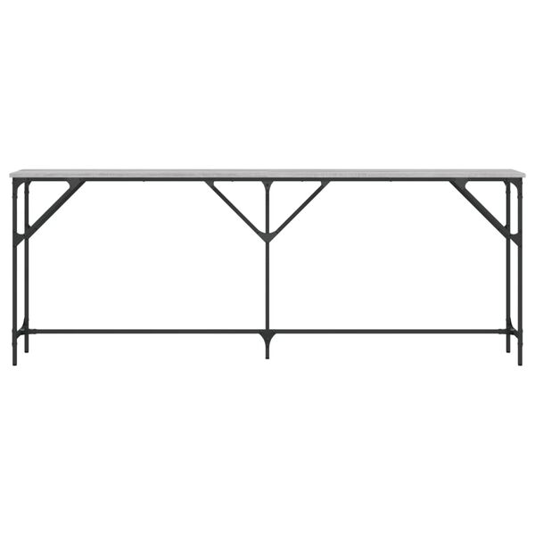 vidaXL Τραπέζι Κονσόλα Γκρι Sonoma 200x29x75 εκ. Επεξεργασμένο Ξύλο