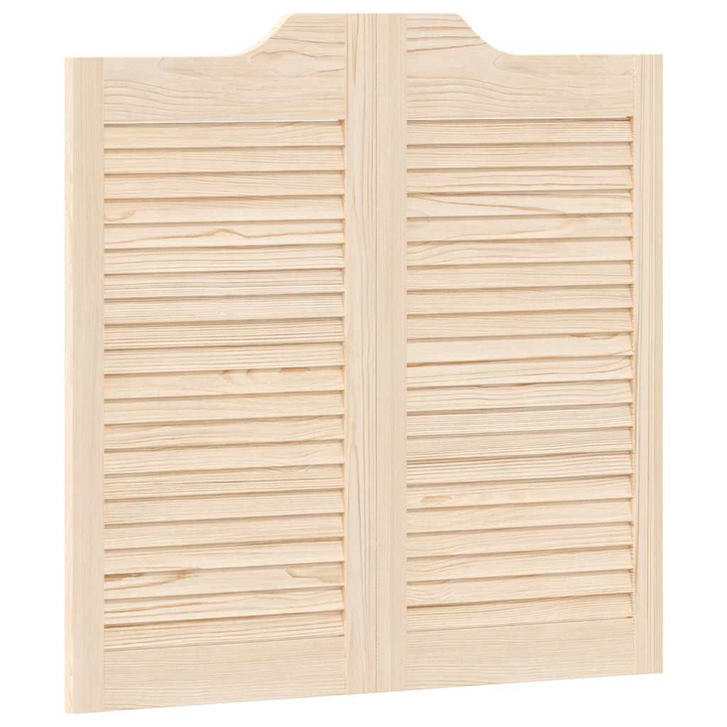 vidaXL Ανοιγόμενες πόρτες περσίδες 2 ζευγών 80x80 cm μασίφ ξύλο πεύκο