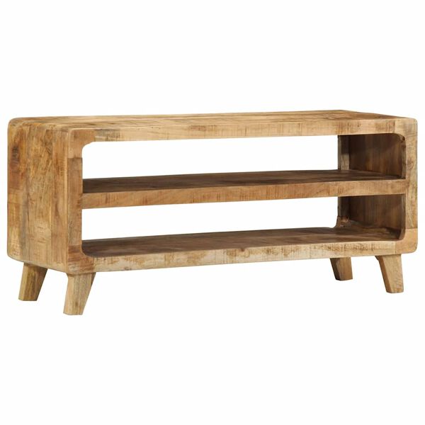 ντουλάπι τηλεόρασης vidaXL 105x46x32 cm μασίφ ξύλο ακατέργαστο μάνγκο