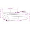 vidaXL &Kappa;&rho;&epsilon;&beta;ά&tau;&iota; Boxspring &mu;&epsilon; &Sigma;&tau;&rho;ώ&mu;&alpha; & LED &Alpha;&nu;.&Gamma;&kappa;&rho;&iota; 160x200 &epsilon;&kappa;. &Beta;&epsilon;&lambda;&omicron;ύ&delta;&iota;&nu;&omicron;
