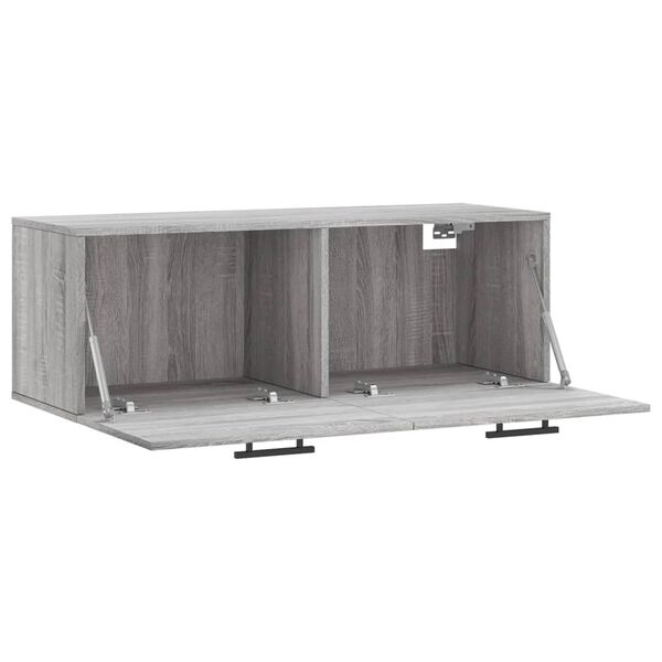 vidaXL Ντουλάπι Τοίχου Γκρι Sonoma 100x36,5x35 εκ. Επεξεργασμένο Ξύλο