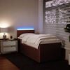 vidaXL &Kappa;&rho;&epsilon;&beta;ά&tau;&iota; Boxspring &mu;&epsilon; &Sigma;&tau;&rho;ώ&mu;&alpha; &Rho;&omicron;&zeta; 80 x 200 &epsilon;&kappa;. &Beta;&epsilon;&lambda;&omicron;ύ&delta;&iota;&nu;&omicron;