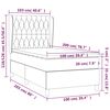 vidaXL &Kappa;&rho;&epsilon;&beta;ά&tau;&iota; Boxspring &mu;&epsilon; &Sigma;&tau;&rho;ώ&mu;&alpha; Taupe 100 x 200 &epsilon;&kappa;. &Upsilon;&phi;&alpha;&sigma;&mu;ά&tau;&iota;&nu;&omicron;