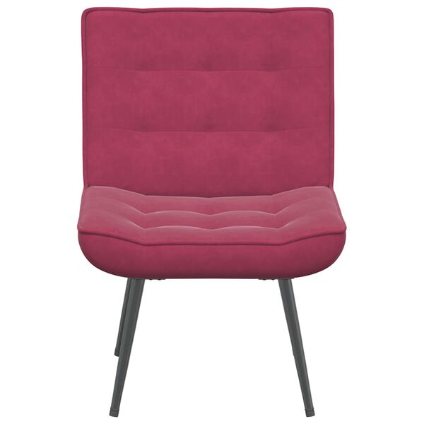 vidaXL Καρέκλα χαλάρωσης Wine Red 64x74x84 cm Velvet