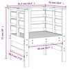 vidaXL Καρέκλες Κήπου 2 τεμ. Γκρι 61,5 x 53 x 71 εκ. Μασίφ Ξύλο Πεύκου