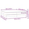 vidaXL &Kappa;&rho;&epsilon;&beta;ά&tau;&iota; Boxspring &mu;&epsilon; &Sigma;&tau;&rho;ώ&mu;&alpha; &Sigma;&kappa;&omicron;ύ&rho;&omicron; &Gamma;&kappa;&rho;&iota; 180x210 &epsilon;&kappa;. &Beta;&epsilon;&lambda;&omicron;ύ&delta;&iota;&nu;&omicron;