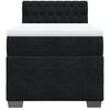 vidaXL Κρεβάτι Boxspring με Στρώμα Μαύρο 90x190 εκ. Βελούδινο