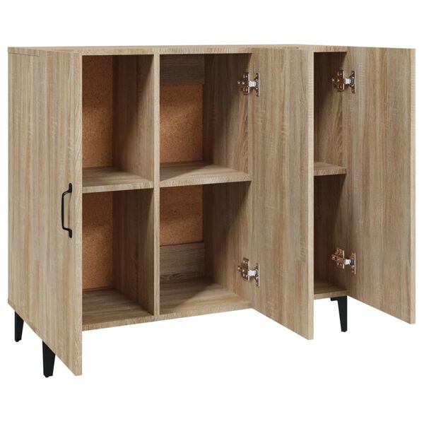 vidaXL Ντουλάπι Sonoma δρυς 90x34x80 εκ. Επεξεργασμένο Ξύλο