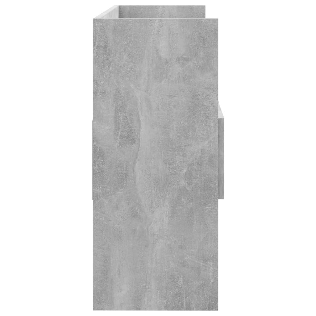 vidaXL Μπουφές Γκρι Σκυροδέματος 105 x 30 x 70 εκ. από Επεξ. Ξύλο