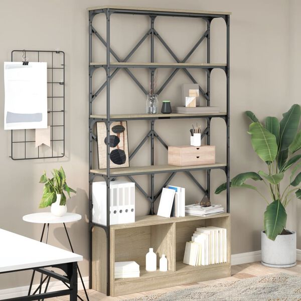 vidaXL &Beta;&iota;&beta;&lambda;&iota;&omicron;&theta;ή&kappa;&eta; Sonoma &Delta;&rho;&upsilon;&sigmaf; 100x26x180 &epsilon;&kappa;. &Epsilon;&pi;&epsilon;&xi;&epsilon;&rho;&gamma;. &Xi;ύ&lambda;&omicron; & &Mu;έ&tau;&alpha;&lambda;&lambda;&omicron;