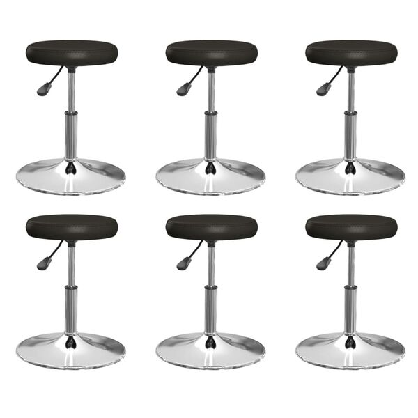 vidaXL &Kappa;&alpha;&rho;έ&kappa;&lambda;&epsilon;&sigmaf; &Tau;&rho;&alpha;&pi;&epsilon;&zeta;&alpha;&rho;ί&alpha;&sigmaf; 6 &tau;&epsilon;&mu;. &Mu;&alpha;ύ&rho;&epsilon;&sigmaf; &alpha;&pi;ό &Sigma;&upsilon;&nu;&theta;&epsilon;&tau;&iota;&kappa;ό &Delta;έ&rho;&mu;&alpha;