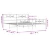 vidaXL Πλαίσιο Κρεβατιού με Κεφαλάρι&Ποδαρικό Λευκό 193x203εκ. Μέταλλο