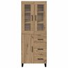 vidaXL Highboard &mu;&epsilon; &sigma;&upsilon;&rho;&tau;ά&rho;&iota; 2 pcs Artisan Oak &Epsilon;&pi;&epsilon;&xi;&epsilon;&rho;&gamma;&alpha;&sigma;&mu;έ&nu;&omicron; &xi;ύ&lambda;&omicron;