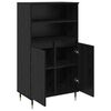 vidaXL Highboard &Mu;&alpha;ύ&rho;&omicron; 60 x 36 x 110 &epsilon;&kappa;. &Epsilon;&pi;&epsilon;&xi;&epsilon;&rho;&gamma;&alpha;&sigma;&mu;έ&nu;&omicron; &xi;ύ&lambda;&omicron;