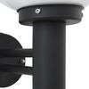 vidaXL Εξωτερικά Φωτιστικά Τοίχου 2 pcs Μαύρο 28 x 25 x 38 εκ