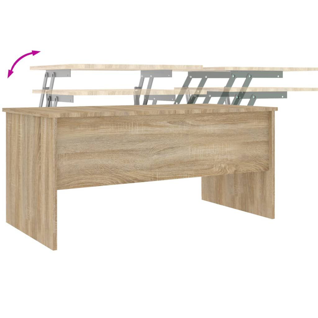 vidaXL Τραπεζάκι Σαλονιού Sonoma Δρυς 102x50,5x46,5 εκ. Επεξεργ. Ξύλο