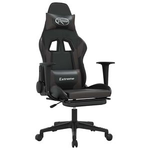 vidaXL &Kappa;&alpha;&rho;έ&kappa;&lambda;&alpha; Gaming &Mu;&alpha;&sigma;ά&zeta; &Upsilon;&pi;&omicron;&pi;ό&delta;&iota;&omicron; &Mu;&alpha;ύ&rho;&omicron;&&Gamma;&kappa;&rho;&iota; &alpha;&pi;ό &Sigma;&upsilon;&nu;&theta;&epsilon;&tau;&iota;&kappa;ό &Delta;έ&rho;&mu;&alpha;