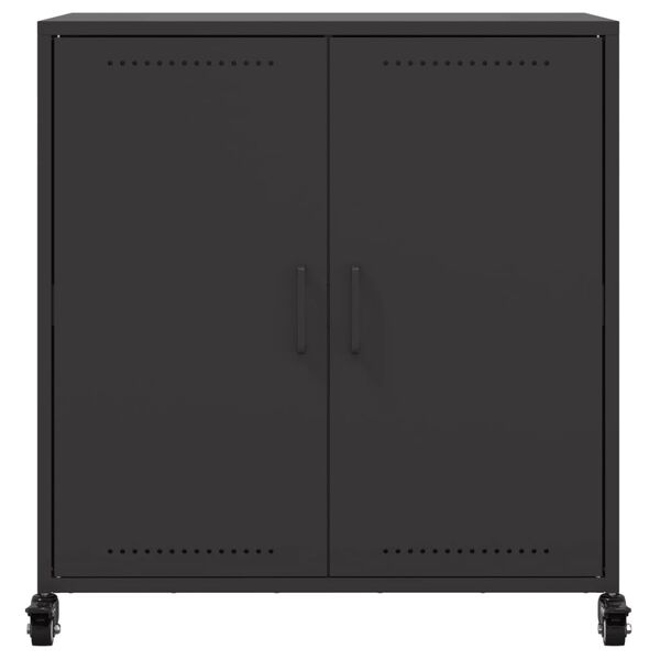 vidaXL Ντουλάπι Μαύρο 68x39x72 εκ. από Χάλυβα