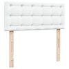 vidaXL Οθωμανικό κρεβάτι με στρώμα Λευκό 120x200cm Faux Leather