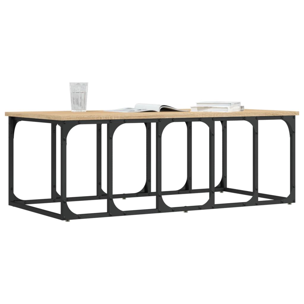 vidaXL Τραπεζάκι Σαλονιού Sonoma Δρυς 100x50x35,5 εκ. Επεξεργ. Ξύλο