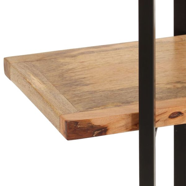 vidaXL Βιβλιοθήκη με 4 Επίπεδα 160 x 35 x 160 εκ. Μασίφ Ξύλο Μάνγκο