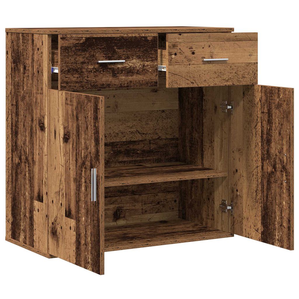 vidaXL Πλαϊνό γραφείο Παλιό ξύλο 79 x 38 x 80 εκ Επεξεργασμένο ξύλο