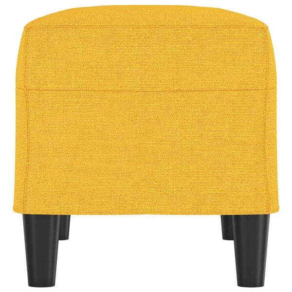 vidaXL Πάγκος Ανοιχτό Κίτρινο 70 x 35 x 41 εκ. Υφασμάτινος
