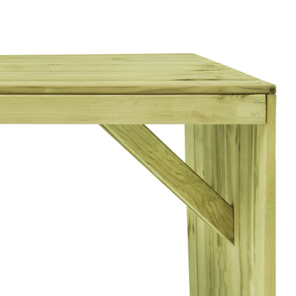 vidaXL Τραπέζι Κήπου 220 x 101,5 x 80 εκ. από Εμποτισμένο Ξύλο Πεύκου