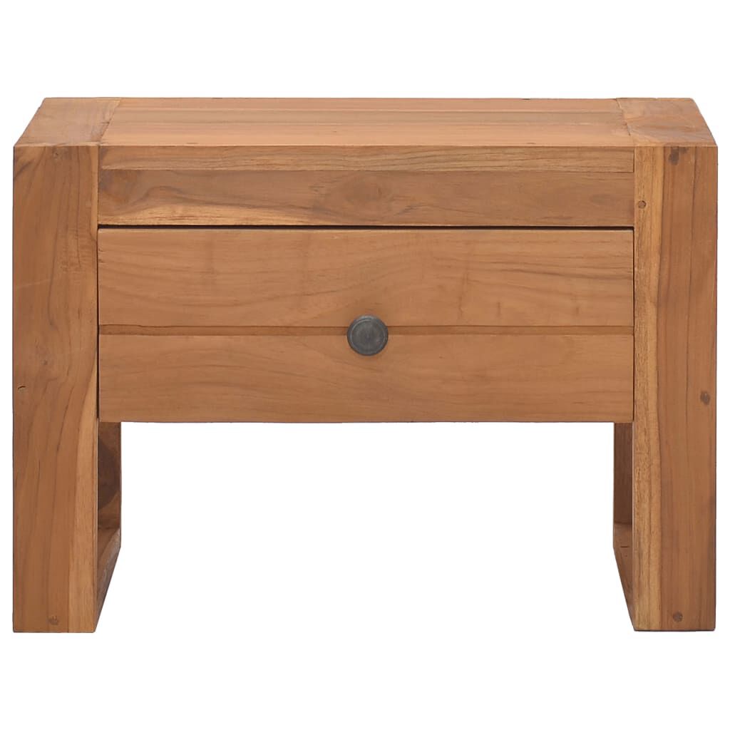 vidaXL Κομοδίνο 50 x 30 x 35 εκ. από Μασίφ Ξύλο Teak