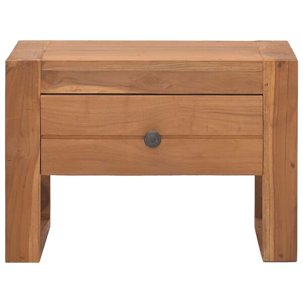 vidaXL Κομοδίνο 50 x 30 x 35 εκ. από Μασίφ Ξύλο Teak