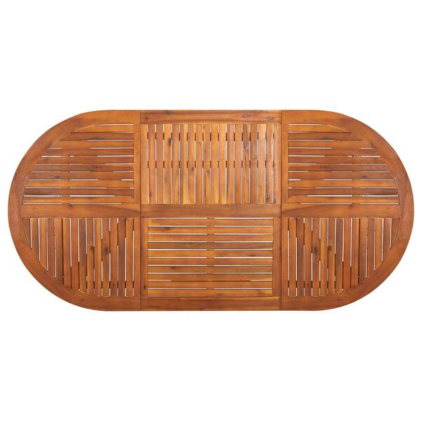 vidaXL Σετ Τραπεζαρίας Κήπου 7 Τεμαχίων Γκρι