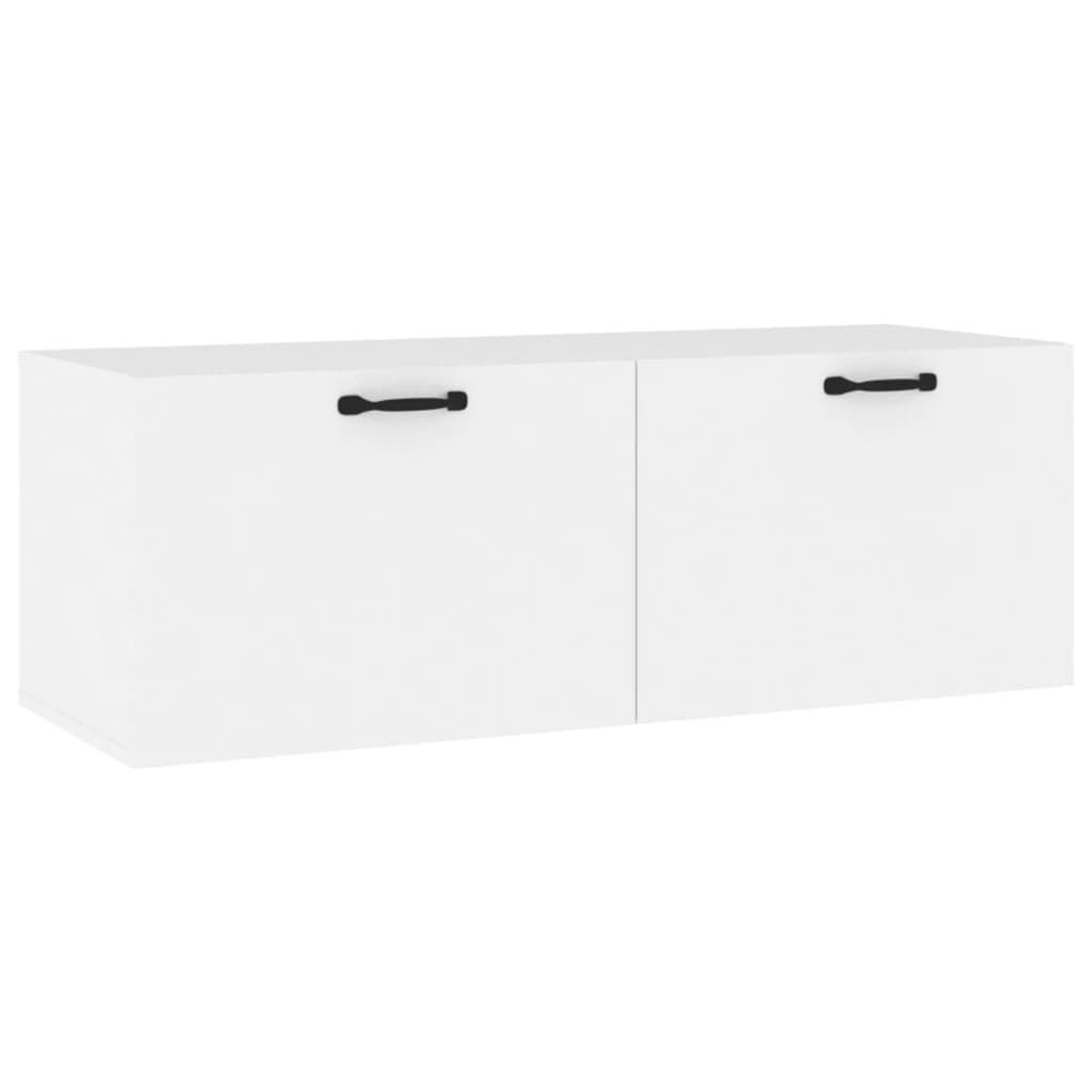 vidaXL Ντουλάπι Τοίχου άσπρο 100x36,5x35 εκ. από Επεξεργασμένο Ξύλο