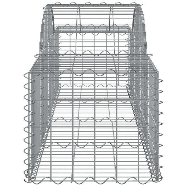 vidaXL Συρματοκιβώτια Τοξωτά 4 τεμ. 200x50x40/60 εκ. Γαλβαν. Ατσάλι