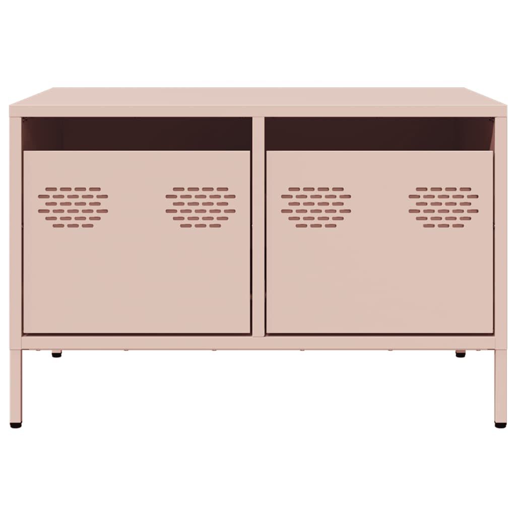 vidaXL Έπιπλο Τηλεόρασης Ροζ 68x50x43,5 εκ. Χάλυβας Ψυχρής Έλασης