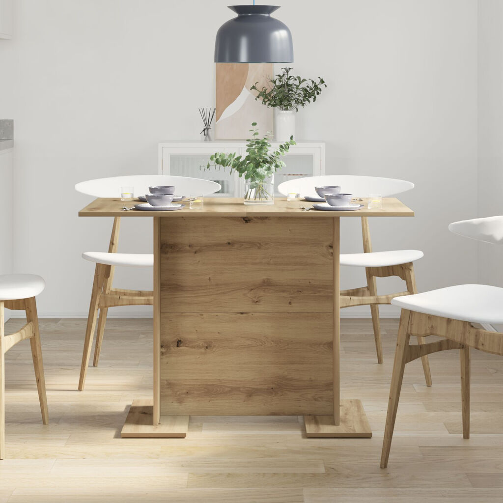 vidaXL Τραπεζαρία Αρτισιανή Δρυς 110x60x75 εκ. από Επεξεργασμένο Ξύλο