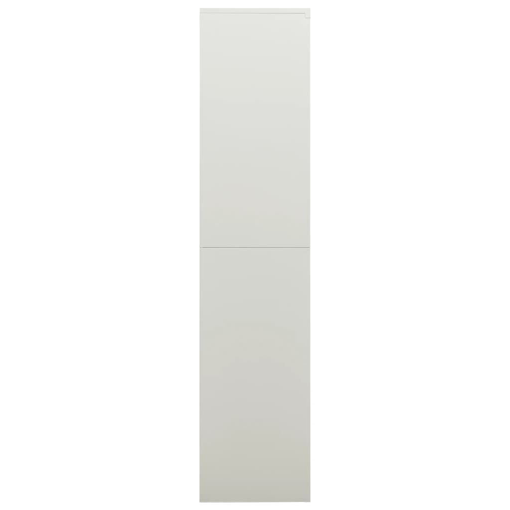 vidaXL Φοριαμός Ανοιχτό Γκρι 90 x 40 x 180 εκ. Ατσάλινος