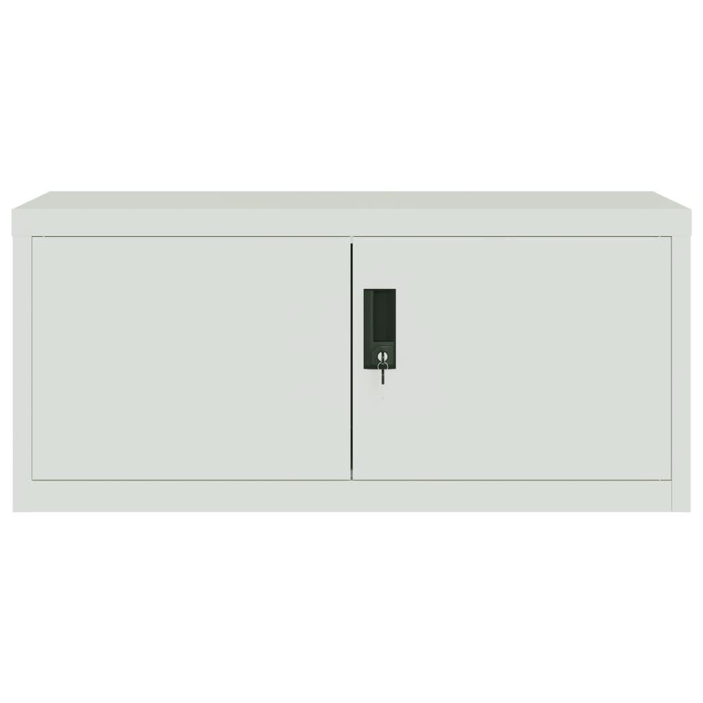 vidaXL Αρχειοθήκη Αν. Γκρι 90 x 40 x 180 εκ. Ατσάλινη