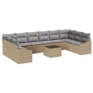 vidaXL &Sigma;&epsilon;&tau; &Kappa;&alpha;&nu;&alpha;&pi;έ &mu;&epsilon; &mu;&alpha;&xi;&iota;&lambda;ά&rho;&iota; 11 pcs &Mu;&pi;&epsilon;&zeta; &sigma;&upsilon;&nu;&theta;&epsilon;&tau;&iota;&kappa;ό &rho;&alpha;&tau;ά&nu;