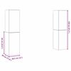 vidaXL Σύνολο Ντουλαπιών Τηλεόρασης Επιτοίχιο 4 pcs Παλαιό ξύλο