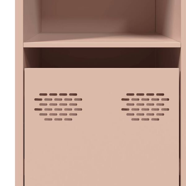 vidaXL Ντουλάπι Ροζ 135x39x73,5 εκ. από Χάλυβα Ψυχρής Έλασης
