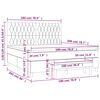 vidaXL &Kappa;&rho;&epsilon;&beta;ά&tau;&iota; Boxspring &mu;&epsilon; &Sigma;&tau;&rho;ώ&mu;&alpha; &Sigma;&kappa;&omicron;ύ&rho;&omicron; &Pi;&rho;ά&sigma;&iota;&nu;&omicron; 180x200&epsilon;&kappa;. &Beta;&epsilon;&lambda;&omicron;ύ&delta;&iota;&nu;&omicron;